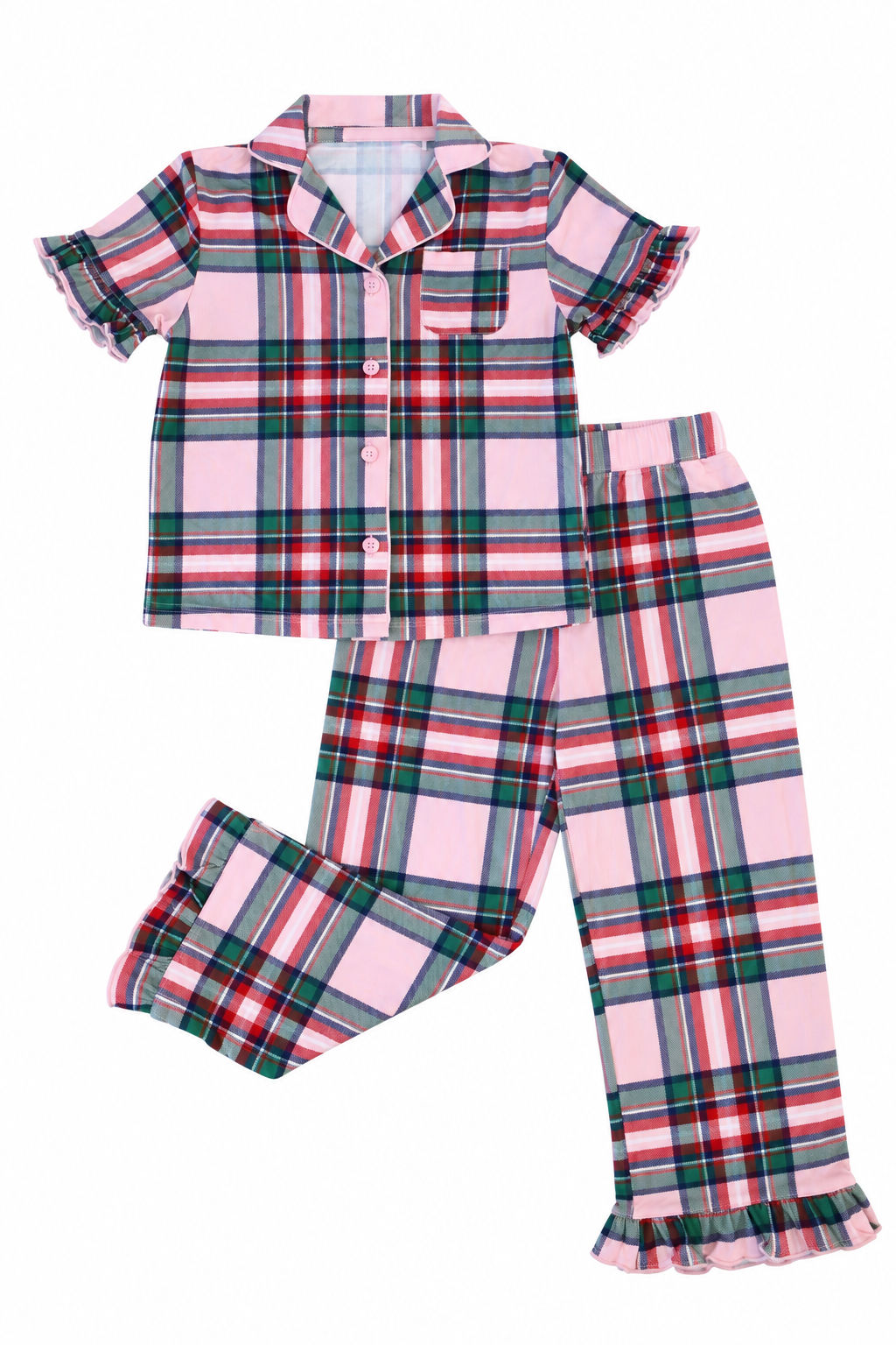 Hollis Baker Pink Christmas Plaid Jammies