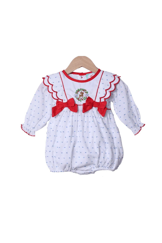 Smocked Flamingo Reindeer Bubble