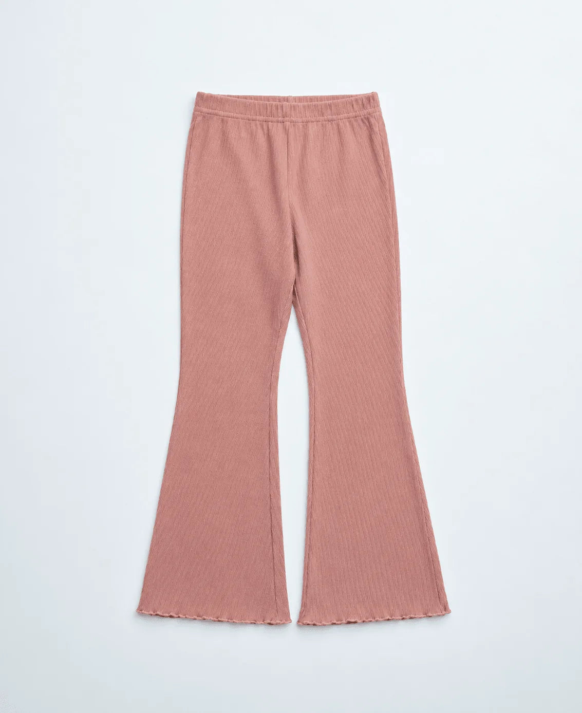 Little Bipsy Mauve Ribbed Lettuce Pant