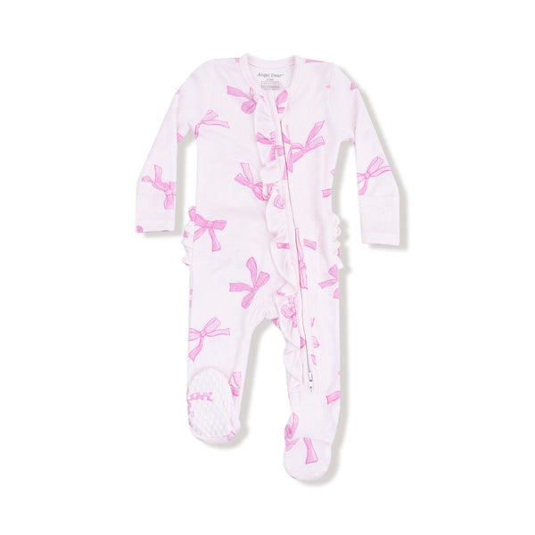 Angel Dear Pretty Bows Ruffle Footie