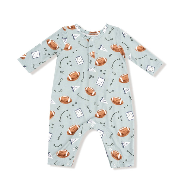 Angel Dear Touchdown Time Henley Romper