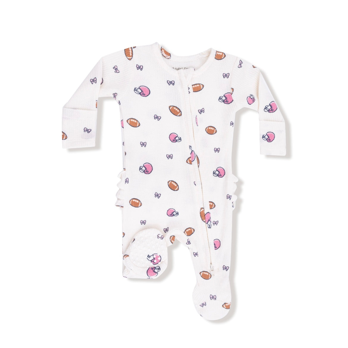 Angel Dear Football & Bows Ruffle Footie