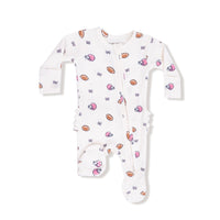 Angel Dear Football & Bows Ruffle Footie