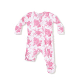 Angel Dear Vintage Pink Roses Ruffle Footie