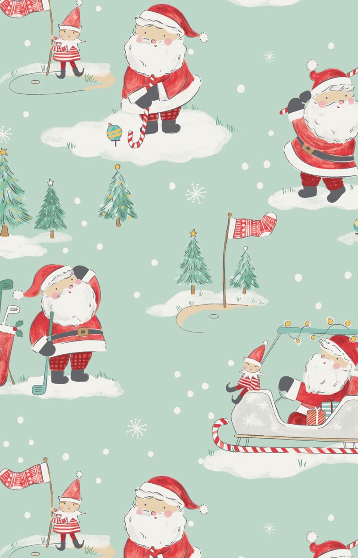 Angel Dear Santa Golfing Playsuit