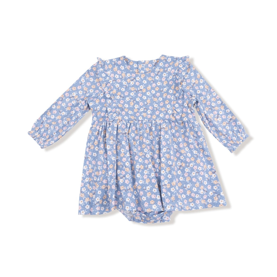 Angel Dear Country Calico Ruffle Bodysuit Dress