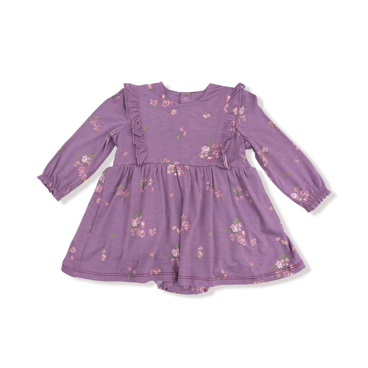 Angel Dear Woodsorrel Ruffle Bodysuit Dress