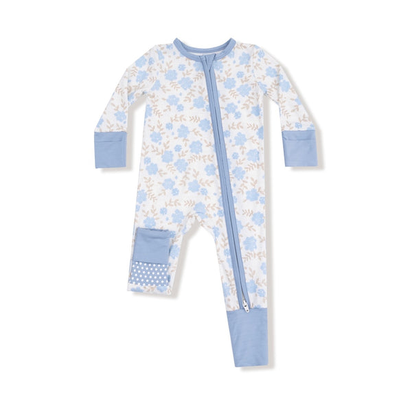 Angel Dear Baby Blue Floral Playsuit