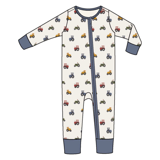Angel Dear Mini Tractors Playsuit