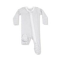 Angel Dear Mineral Grey Stripe Footie