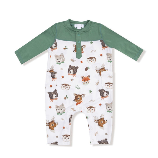 Angel Dear Woodland Animal Faces Romper