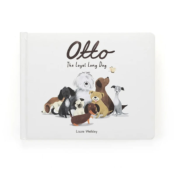 JellyCat "Otto the Loyal Long Dog" Book