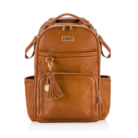 Itzy Ritzy Cognac Boss Plus Diaper Bag