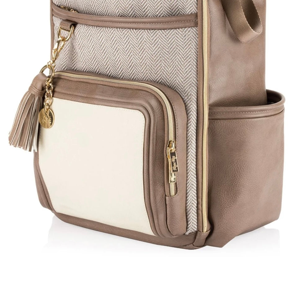 Itzy Ritzy Vanilla Latte Boss Diaper Bag Plus