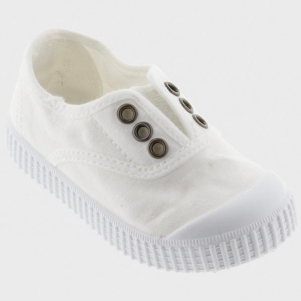 Victoria White Slip-On Sneaker