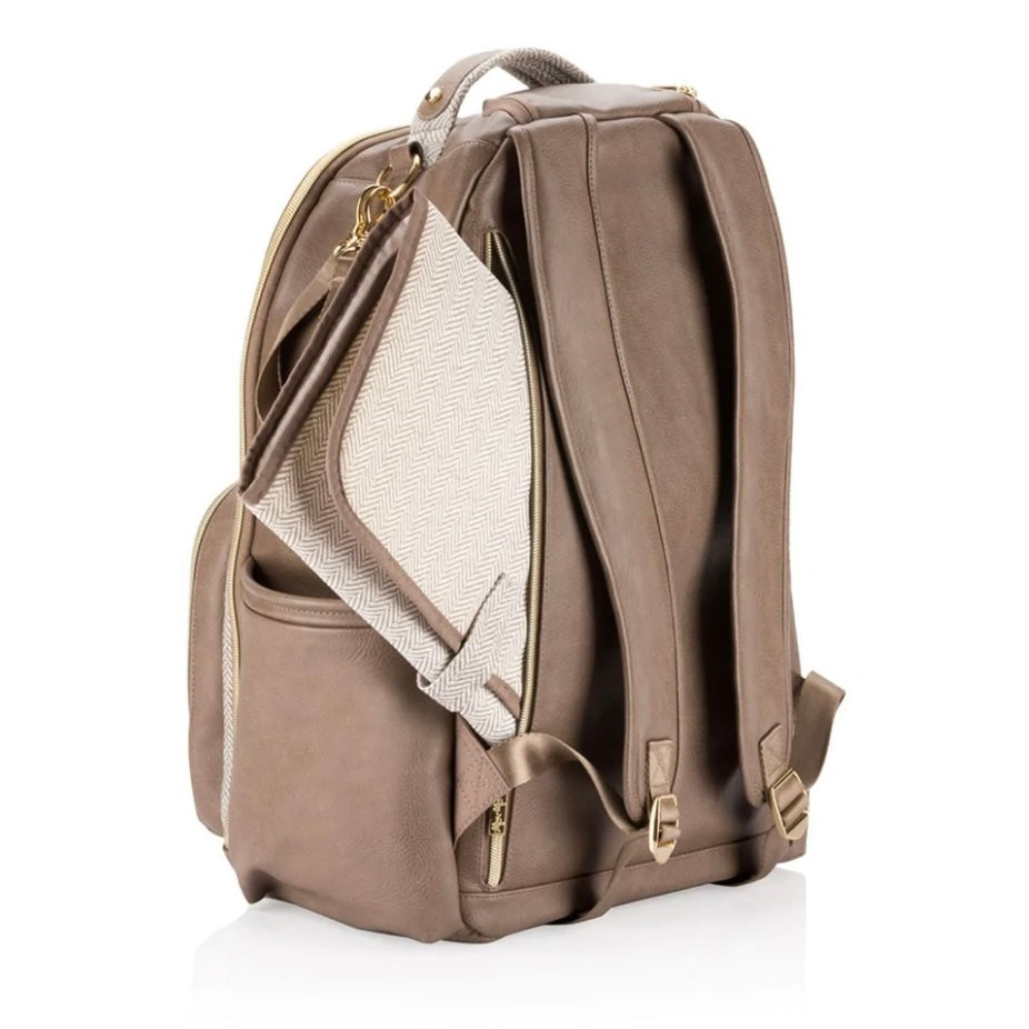 Itzy Ritzy Vanilla Latte Boss Diaper Bag Plus