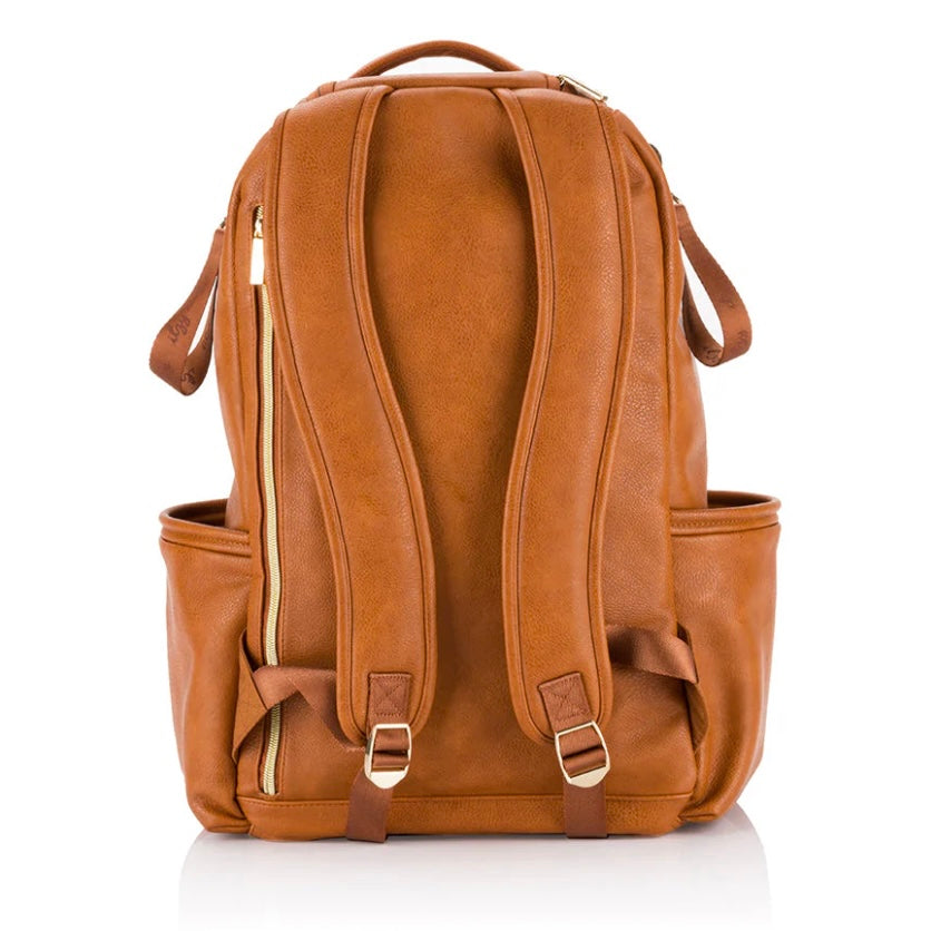Itzy Ritzy Cognac Boss Plus Diaper Bag