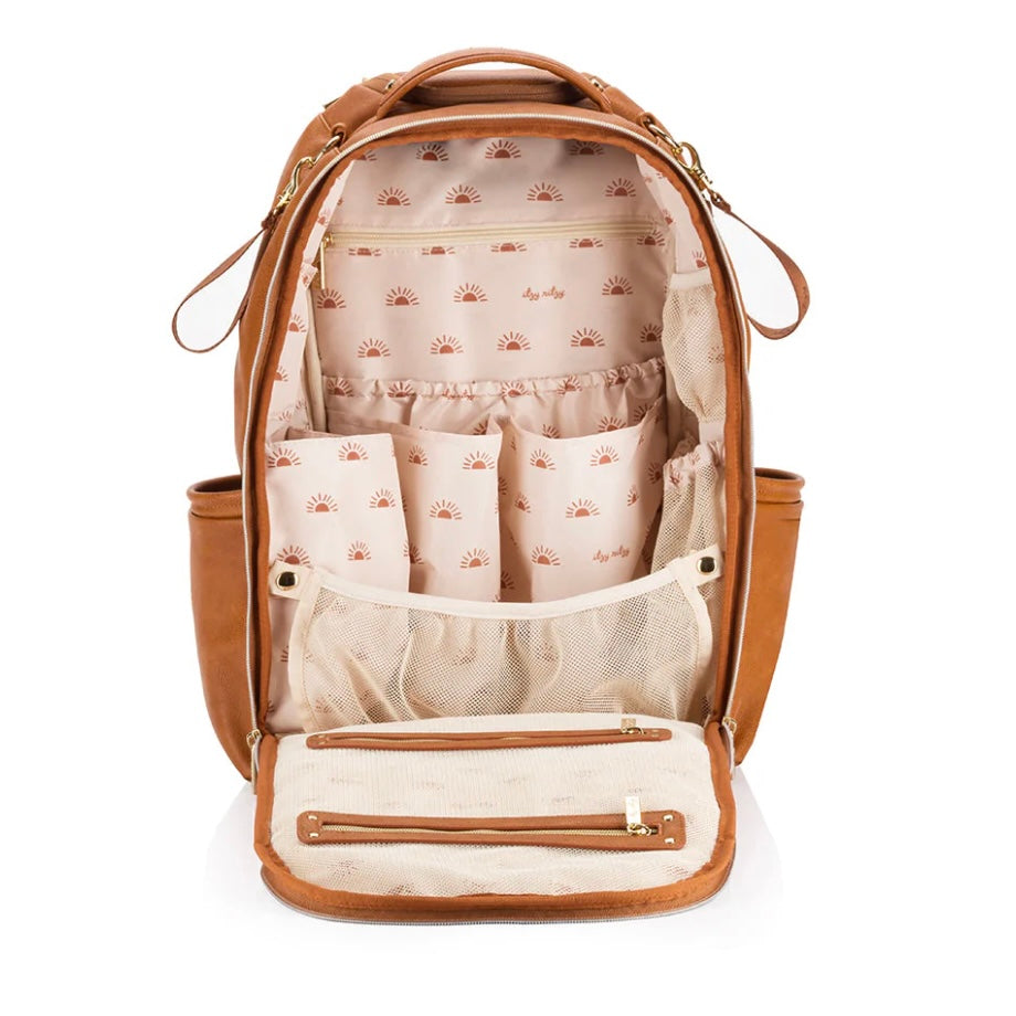 Itzy Ritzy Cognac Boss Plus Diaper Bag